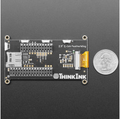 Adafruit Pantalla eInk / ePaper de 2,9" en escala de grises FeatherWing - Escala de grises de 4 niveles Adafruit 19040488 Ada...