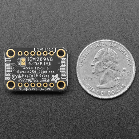 Adafruit TDK InvenSense ICM-20948 9-DoF IMU (MPU-9250 Upgrade) - STEMMA QT / Qwiic