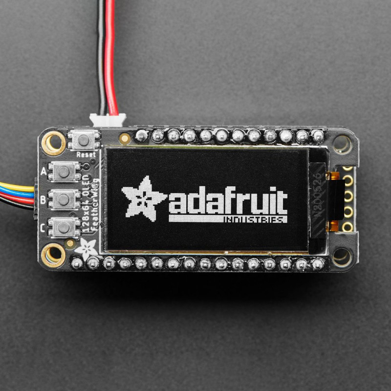 Adafruit FeatherWing OLED - 128x64 OLED Add-on For Feather - STEMMA QT / Qwiic Adafruit19040496 Adafruit