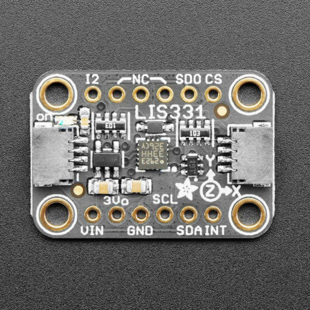 Adafruit LIS331 Acelerómetro de triple eje y amplio rango ±24g - STEMMA QT / Qwiic