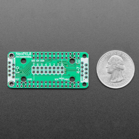 Adafruit NeoPXL8 FeatherWing for Feather M4 - 8 x DMA NeoPixels!