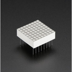 Matriz de LEDs amarillos 8x8 en miniatura Adafruit 19040554 Adafruit