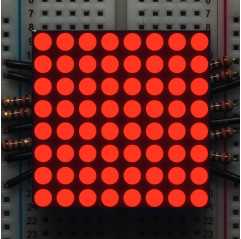 Matriz de LEDs rojos ultra brillantes de 1,2" 8x8 - KWM-30881CVB Adafruit 19040555 Adafruit