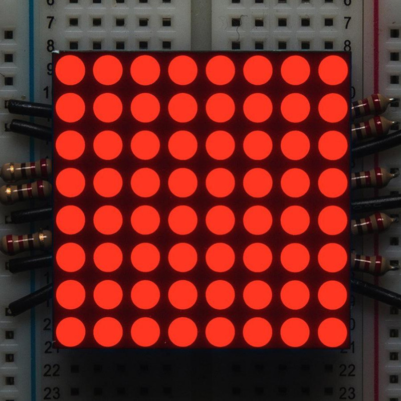Matriz de LEDs rojos ultra brillantes de 1,2" 8x8 - KWM-30881CVB Adafruit 19040555 Adafruit