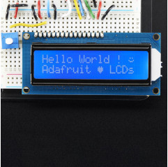 LCD estándar 16x2 + extras - blanco sobre azul Adafruit 19040561 Adafruit