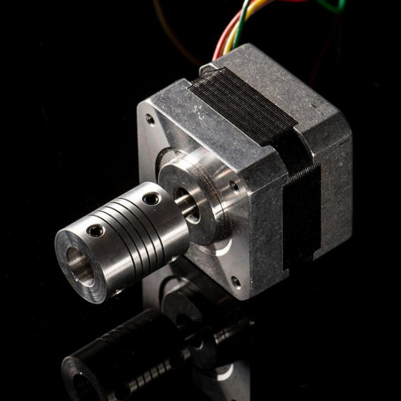 Coupleur d'arbre flexible en aluminium - 5mm à 10mm Adafruit 19040565 Adafruit