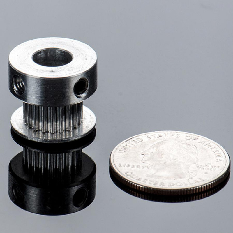 Aluminium GT2 Zahnriemenscheibe - 6mm Riemen - 20 Zähne - 8mm Bohrung