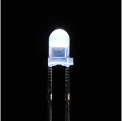 Diffused White 3mm LED (25 pack) Adafruit 19040567 Adafruit