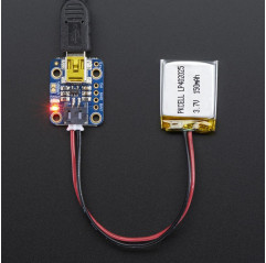 Adafruit Mini Lipo c/Mini-B USB Jack - Cargador USB LiIon/LiPoly - v1 Adafruit 19040573 Adafruit