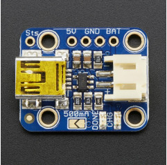 Adafruit Mini Lipo c/Mini-B USB Jack - Cargador USB LiIon/LiPoly - v1 Adafruit 19040573 Adafruit