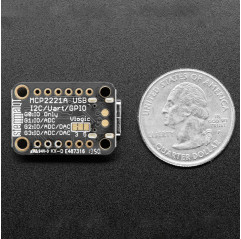 Adafruit MCP2221A Breakout - USB à usage général vers GPIO ADC I2C - Emblème QT / Qwiic Adafruit 19040584 Adafruit