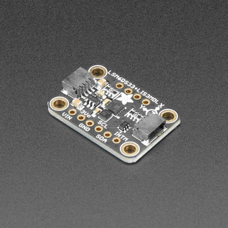 Adafruit LSM6DS33 + LIS3MDL - 9 DoF IMU con Accel / Gyro / Mag - STEMMA QT Qwiic Adafruit 19040588 Adafruit