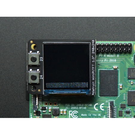 Adafruit Mini PiTFT 1.3" - 240x240 TFT Add-on pour Raspberry Pi Adafruit 19040589 Adafruit