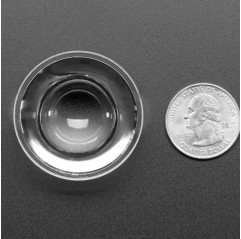 Lente de plástico convexa con borde - 40 mm de diámetro Adafruit 19040608 Adafruit