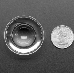 Lentille plastique convexe avec bord - 40mm de diamètre Adafruit 19040608 Adafruit