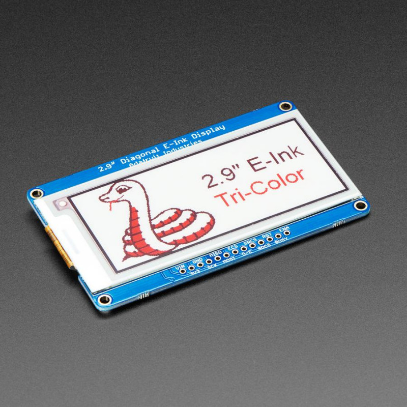 Adafruit 2.9" Red/Black/White eInk Display Breakout - THINK INK Adafruit 19040619 Adafruit