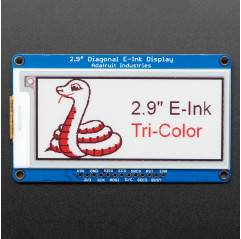 Adafruit Boîtier d'affichage eInk 2.9" rouge/noir/blanc - THINK INK Adafruit 19040619 Adafruit