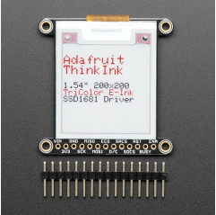 Adafruit 1.54" Tri-Color eInk / ePaper 200x200 Display with SRAM - SSD1681 Driver Adafruit 19040631 Adafruit