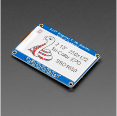 Adafruit 2.13" 250x122 Tri-Color eInk / ePaper Display with SRAM - SSD1680 Driver Adafruit19040635 Adafruit