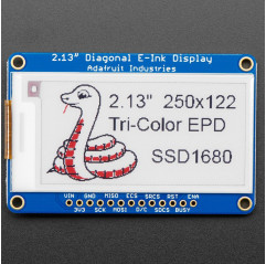 Adafruit 2.13" 250x122 Tri-Color eInk / ePaper Display with SRAM - SSD1680 Driver Adafruit19040635 Adafruit
