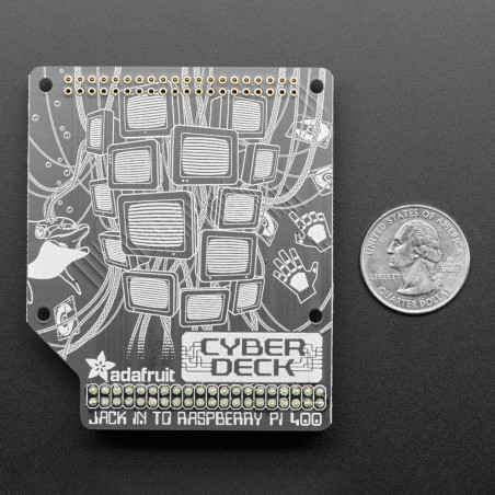 Adafruit CYBERDECK HAT para Raspberry Pi 400