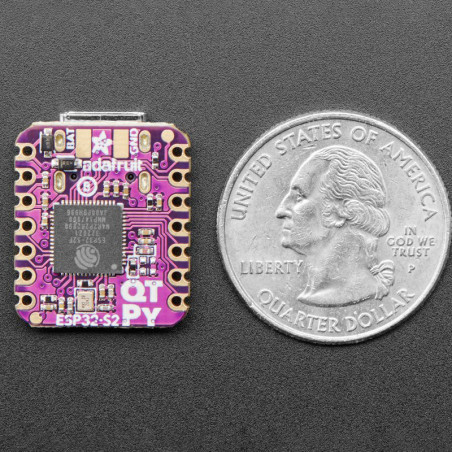 Adafruit QT Py ESP32-S2 WiFi Dev Board con puerto de antena uFL - QT STEMMA