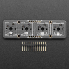 NeoKey 1x4 QT I2C - Cuatro interruptores mecánicos con NeoPixels - STEMMA QT / Qwiic Adafruit 19040664 Adafruit