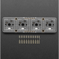 NeoKey 1x4 QT I2C - Vier mechanische Schlüsselschalter mit NeoPixels - STEMMA QT / Qwiic Adafruit 19040664 Adafruit