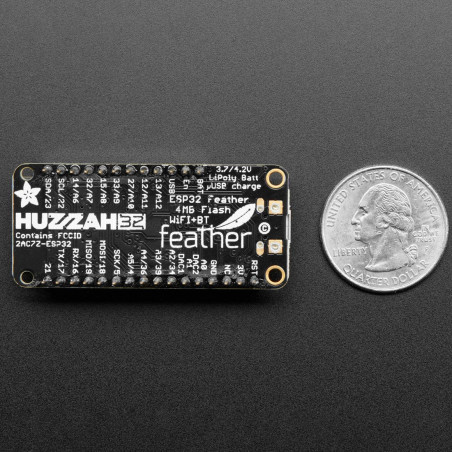 Ensamblado Adafruit HUZZAH32 ? Placa ESP32 Feather - con cabezales apilables