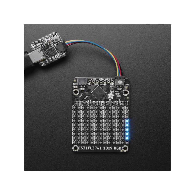 Adafruit IS31FL3741 Controlador de matriz LED RGB 13x9 PWM - STEMMA QT / Qwiic Adafruit 19040675 Adafruit