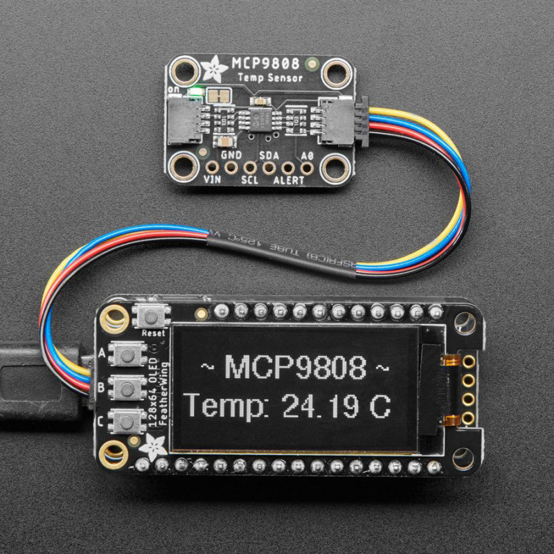 Adafruit MCP9808 Sensor de temperatura I2C de alta precisión - STEMMA QT / Qwiic Adafruit 19040696 Adafruit
