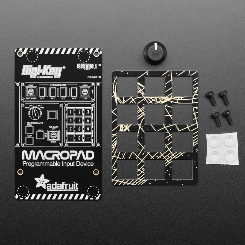 Adafruit Boîtier MacroPad RP2040 + Pack d'extension matériel Adafruit 19040697 Adafruit