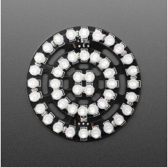 NeoPixel Triple-Ring Board with 44 Thru-Hole LEDs - 66mm Diameter Adafruit19040702 Adafruit