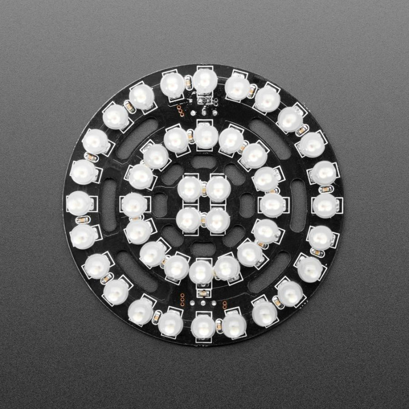Placa de triple anillo NeoPixel con 44 LEDs pasantes - 66mm de diámetro Adafruit 19040702 Adafruit