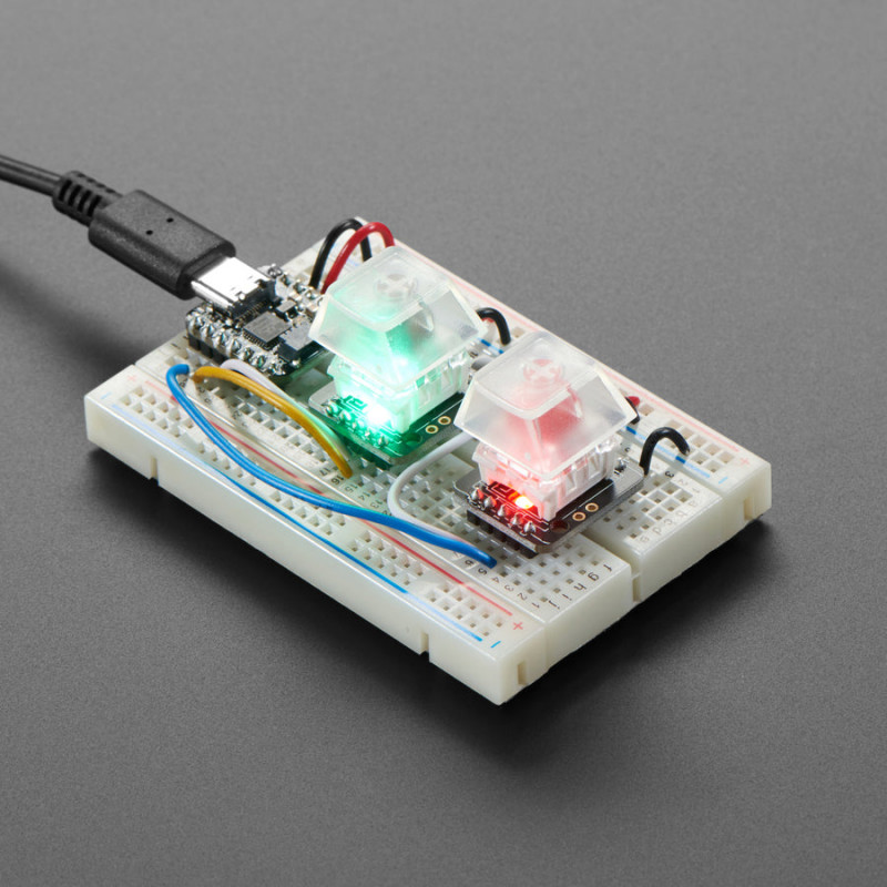 NeoKey Socket Breakout para interruptores de llave mecánica con NeoPixel - Para interruptores compatibles con MX Adafruit 190...