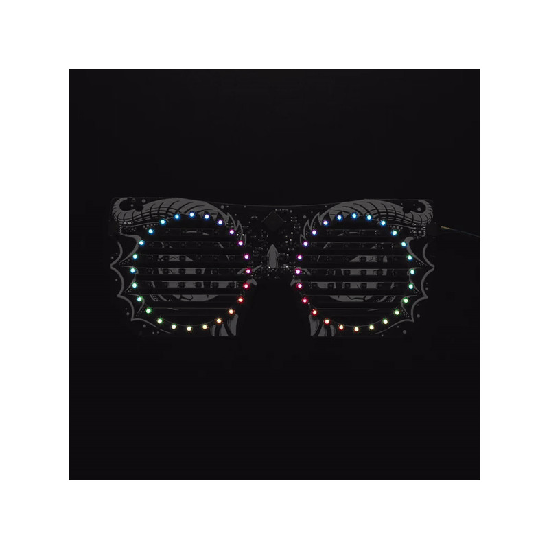 Adafruit LED-Brille Frontplatte - 116 RGB-LEDs mit I2C-Treiber - STEMMA QT / Qwiic Adafruit 19040714 Adafruit