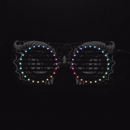 Adafruit Panel frontal de las gafas LED - 116 LEDs RGB con controlador I2C - STEMMA QT / Qwiic Adafruit 19040714 Adafruit