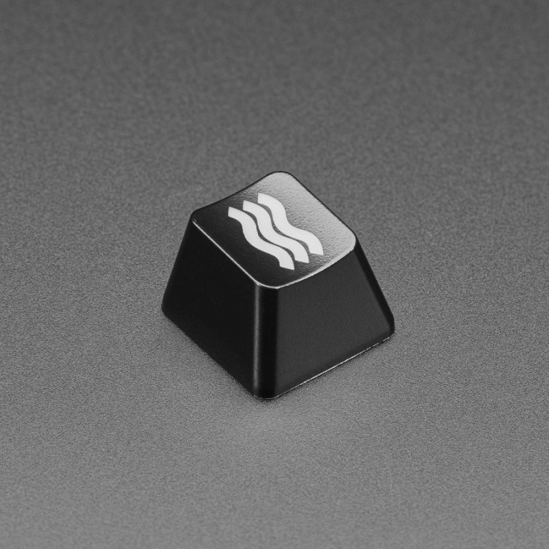 Etched Glow-Through Keycap - Zener ESP Waves Design - MX Compatible Switches Adafruit19040716 Adafruit