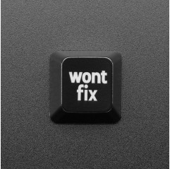 Tapa grabada y luminosa con texto "wont fix" - Interruptores compatibles MX Adafruit 19040717 Adafruit