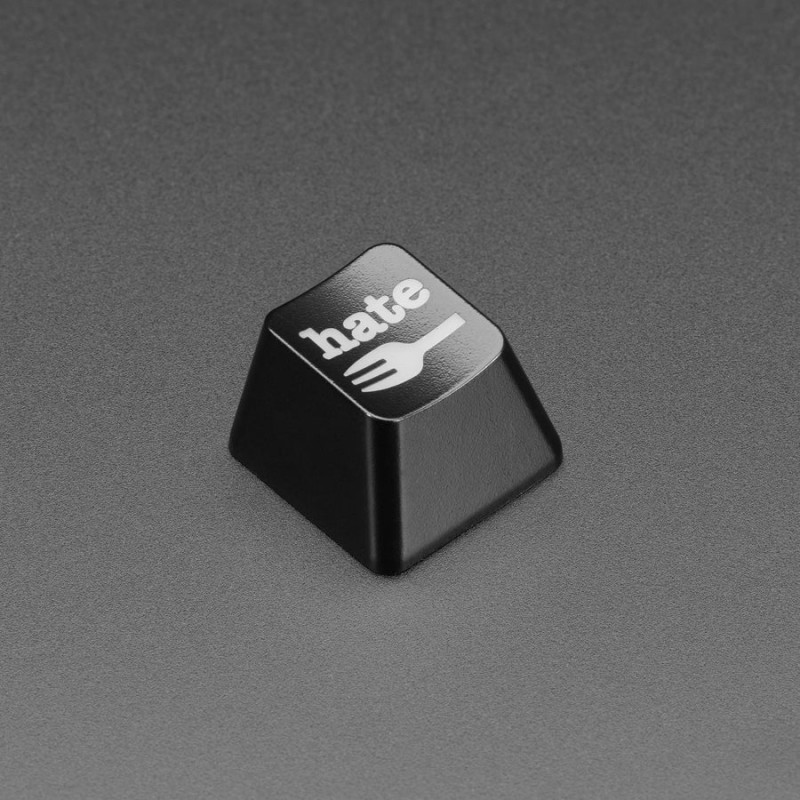 Etched Glow-Through Keycap with Hate Fork Graphics - MX Compatible Switches Adafruit 19040727 Adafruit