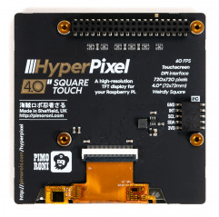 HyperPixel 4.0 Square - Affichage haute résolution pour Raspberry Pi - Non-Touch Pimoroni 19030300 PIMORONI