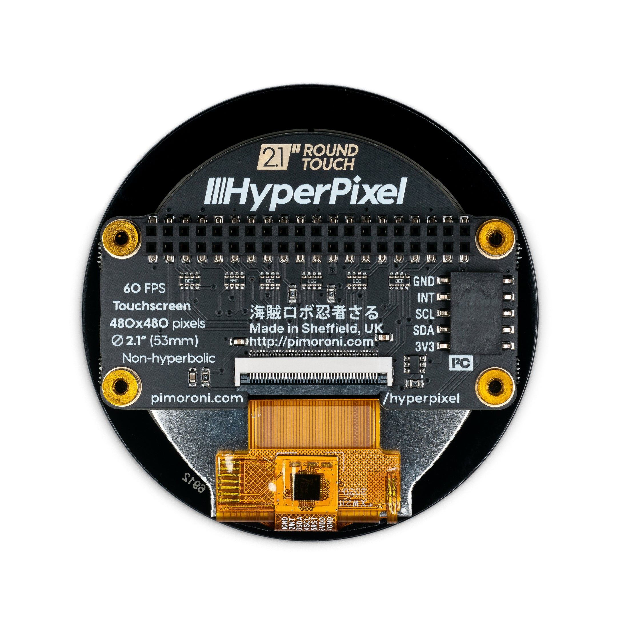 PIMORONI - Ecran Haute Résolution HyperPixel 4 pour Raspberry Pi