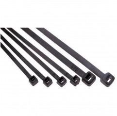 Attache-câbles en nylon noir 100x2,5 mm Attaches de câble 19490029 Qtech