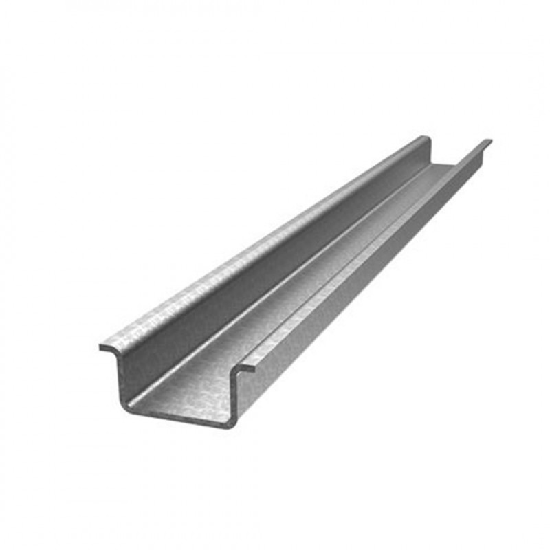 Sendzimir galvanized steel high omega rail 35x15 mm - DIN bar - 1 meter Enclosures and accessories 19490085 Qtech
