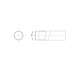 MEDIUM RIGID PIPE Ø 16 GRAY - BY THE METER Rigid tube 19450014 Gewiss