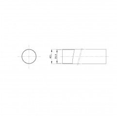 MEDIUM RIGID TUBE Ø 40 GRAY - BY THE METER Rigid tube 19450018 Gewiss