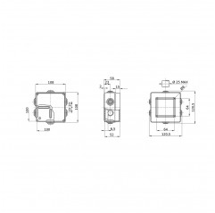 CASSETTA DI DERIVAZIONE CON COPERCHIO BASSO A VITE PREFORATA - 100X100X50 Contenitori e accessori19450021 Gewiss