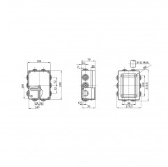 JUNCTION BOX WITH PRE-DRILLED SCREW LOW COVER - 190X140X70 Enclosures and accessories 19450024 Gewiss