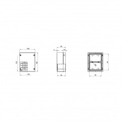 JUNCTION BOX WITH LOW SCREW COVER - 100X100X50 Enclosures and accessories 19450029 Gewiss