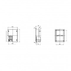 CASSETTA DI DERIVAZIONE CON COPERCHIO BASSO A VITE - 190X140X70 Contenitori e accessori19450032 Gewiss